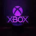 Miniatyrbillede 6 af 7: 16 farver skiftende natlys 3D akryl LED touch bordlampe atmosfære rumdekor illusion lampe til jul 16 farver sort base til XBOX-spil