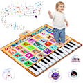 Miniatyrbild 1 av 7: Barnmusikmatta, Pianomatta för Barn, Dansmusikmatta för Barn, Pianomatta Keyboard Pedagogiska Leksaker för Flickor Pojkar 1-5 År Gamla (99 x 80cm)