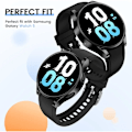 Miniatyrbillede 4 af 7: Etui til Samsung Galaxy Watch 4 5 6 7 40Mm 44Mm Beskytter Dækning Silikone Tpu Stødpude Skærmbeskytter Beskyttelse Fuld Tilbehør Sølv Galaxy Watch6 44mm