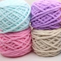 Miniatyrbild 3 av 7: 100g Chenille Scarf Tråd för stickning Gör-det-själv-material Färgglatt handstickat garn för handstickning Virkat tjockt ullgarn ull 32