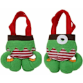 Miniatyrbilde 1 av 5: Jule Elf Støvler Godtepose, Jule Godtepose med Håndtak, Elf Bukse Jule Tote Bag, Sett med 2 Gaveposer for Barn