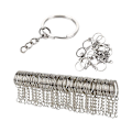 Miniatyrbild 1 av 5: INF 50-pack nyckelringar kort kedja 25 mm Silver