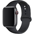 Miniatyrbilde 1 av 7: Silikonrem for Apple Watch Band 45mm 44mm 42mm 49mm 41mm 40mm 38mm correa armband iwatch Series 8 7 9 SE 4 3 5 Ultra 6 Black 38  40 41 mm S-M