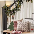 Miniatyrbilde 6 av 7: Julegran pute 15,8x11 tommer 3d treformet pute plysj fylling dekorativ pute søt myk soverom juledekor for stue, sofa kasteputer 40x28 cm
