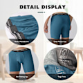 Pikkukuva 4 / 7: Miehet Mjukat ja Hengittävät Boxerit (4 tai 7-pack) Sininen Harmaa Valkoinen XXL Blue Gray White XXL