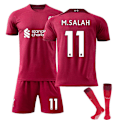 Miniatyrbilde 1 av 5: Nytt Pojkar Barn Fotboll Kit Kort Skjorta Socka Set Fotboll Liverpool Hemma Kit # liverpool home kit #11 28/(12-13 years)
