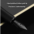 Miniatyrbillede 2 af 7: Jinhao 75 Metal Fountain Pen Sort / Sort Rød Luksus Penne 0,5 Mm Spids Skrive Blæk Penne Brevpapir Virksomhed Kontor Skoleartikler Sort F 0,5mm