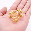 Pikkukuva 3 / 5: Spiral Bead Cages Hopeapinnoitetut Ripustimet Kaulakorun Ripustimet Korujen Valmistukseen Käsityötarvikkeet Kulta gold S M L