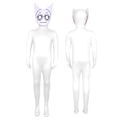 Pikkukuva 1 / 6: Uusia tulokkaita Aikuiset Lapset Pojat Tytöt Sprunki Incredibox Rhythm Box cosplay -asu pelisukkahousut 170 170 white