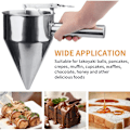 Miniatyrbilde 5 av 9: Smetdispenser i Rustfritt Stål med Stativ for Pannekaker, Muffins, Cupcakes og Bakst