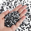Miniatyrbillede 1 af 4: 14400 stk. Jet Hematit Flade Rhinestones til DIY Håndværk, SS16, 3,8-4,0 mm Jet Hematite SS16/14400pcs