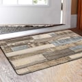 Pikkukuva 1 / 7: 1. Hem Sovrum Ullmattan Kuvio Keittiö Liukumaton Lattiamatto Imeytyvä Anti-Likaa Koti Kylpyhuone Lattiamatto Khaki 40x60cm