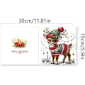 Miniatyrbild 6 av 8: DIY Diamantkonst Julgranskortsset, 12/8/6/4-pack, Handgjorda Julhälsningar HK052
