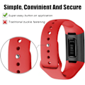Miniatyrbillede 3 af 5: Fitbit Charge 3 Armbånd/Fitbit Charge 4 Armbånd, Klassisk Justerbar TPU-Rem med Spænde til Fitbit Charge 3/Charge 4/SE Special Edition Smartwatch