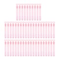 Miniatyrbilde 1 av 5: 50 stk Mini Bobletryllestaver for Barn Hjerteformede Rosa Transparente Boblepinner Festfavoritter for Spill Belønninger Bryllup