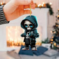 Miniatyrbillede 4 af 7: Cool Skull Backview Speglar Hængende Smykker Bil Hængende Prydnader Bil Dekoration Tilbehør Gaver Til Kvinder Mænd Jul Dekoration Skull