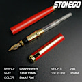 Miniatyrbilde 6 av 7: Stonego Fashion Metall Füllfederhalter, Metall Bläck Pennor Med Bläck Refill Converter Elegant Lackhus Kalligrafi Pennor Röd