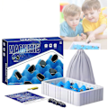 Miniatyrbilde 1 av 5: Magnetisk sjakk, morsomt brettspill med magneter, puslespillstrategispill, magnetisk brettspill, familiespill, julegave til barn og voksne, A med svampboks og tau A With Sponge Box and Rope
