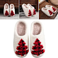 Miniatyrbilde 8 av 8: Morsomme juletoffler, elg i plysjdesign for soverommet Christmas tree L 36/37 EU