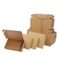 Miniatyrbilde 3 av 6: Store og små Kraft-pappkartonger er ideelle valg for godteri-gaver til bryllupsarrangementer i brunt Brown 150x100x30mm+10 pieces