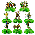 Miniatyrbilde 1 av 5: 8 stykker, ninja turtle tema festdekorasjon bordsdekorasjon side