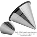 Miniatyrbillede 4 af 8: Kaffefilter, YJ‑99A3 Kaffefilter i rustfrit stål Te Coffee Dripper Kaffenetfilter