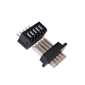 Miniatyrbilde 5 av 5: 1 par Ebike Batteri Power Discharge Connector 5pins Hane Och Hona Batteri Power Plug För Hailong