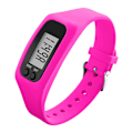 Miniatyrbild 4 av 4: Stegräknare Klocka med LCD-display Lätt att Använda Walking Fitness Tracker Armband