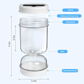 Miniatyrbillede 7 af 7: Vendbar Glasburk til Agurk og Kimchi, Inkluderer Filter, Låg og Foldbar Gaffel
