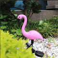 Pikkukuva 2 / 11: Aurinkokennoinen LED-ulkovalaisin, nurmikkovalaisin, flamingot, puutarhavalaisin, vedenpitävä maapiikki, flamingo, valkoinen valo, ei ulkoista virtalähdettä