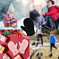 Miniatyrbild 5 av 5: Vinter baby Fleecefoder Toddler Pojkar Varm och mjuk handske