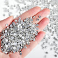 Miniatyrbilde 1 av 4: 14400 stk Hvite Flatback Rhinestones for DIY Håndverk, Krystall, SS6, 1,9-2,1 mm Crystal SS6/14400pcs