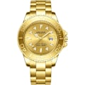 Miniatyrbillede 1 af 7: Minimalistisk herreur klassisk rustfrit stål armbåndsur mode analog kvarts ure dato kalender lysende ur til mænd mænd Guld A Gold A