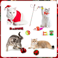 Miniatyrbild 6 av 8: 2024 Katt-Adventskalender med 24 Katt-Leksaker, Fjäder- och Musleksaker för Katter, Julnedräkningsskoj (Stil 1) Style 1