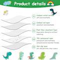 Miniatyrbilde 3 av 7: Tykk Sengteppe for Pottetrening, 70 x 90 cm Vaskbar Madrassbeskytter (Dinosaur Design) White