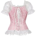 Pikkukuva 2 / 5: Naisten korsetit Overbust Bustier Top Gothic Sexy Olkapää 8127red 4XL 8127red 4XL
