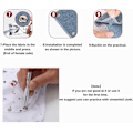 Miniatyrbilde 4 av 4: 9,5 mm Metalliske Trykknapper Sett med Tang, Perfekt for DIY Håndverk og Syarbeid Silver Button 100set