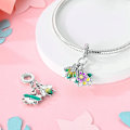 Miniatyrbilde 6 av 7: Passa Pandora Original Armband 925 Sterling Silver Luminous Bulb Järn Torn Charms Blå Ögon Pärlor Diy Smycken Hall Gåva ONT280