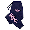 Miniatyrbilde 2 av 6: Bratz Rosa Tryck Man Kvinna Byxor Pocket Springande Sväva Leggings Baggy Gym Jogger Spårsläpp Dragsträng S Brukspare Black XL