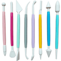Miniatyrbild 1 av 4: Fondantkakans Dekorationsverktyg, 12 st, Sockerpasta, Kavel, Utstickare Set Multi Multicolor