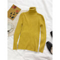 Miniatyrbillede 1 af 7: Turtleneck Trøje Kvinder 2024 Efterår Vinter Toppe Koreansk Slim Kvinder Pullover Jumper Strikket Trøje Pull Femme Hiver Tru I Gul One Size
