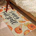 Miniatyrbilde 7 av 8: Recitem Vaskbare Høst Kjøkkenmatter, Sklisikre \"Happy Fall Y'all\" Løpermatte Sett, 2 Stykker for Kjøkken & Stue (Stil 1) Style 1