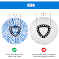 Miniatyrbillede 2 af 4: 3 Pak Mop-Hoveder til O-Cedar RinseClean Spin Mop - Nem Rengøring 3pc for Rinseclean Base