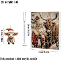 Miniatyrbillede 4 af 7: Highland Cow Julekalender 2024 - 24 Dages Juleoptakt med Kalvepynt c