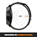 Miniatyrbild 7 av 7: 20 mm 22 mm nylonklockarmband för Garmin Forerunner 245 / 645 MUSIC, 20 mm 22 mm universellt klockarmband för Garmin vivoactive 3 MUSIC marinblå Quick Fit 20mm