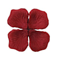 Miniatyrbillede 1 af 5: 1200 stk/12 poser attraktive kunstige rosenblade bred applikation non-woven stof realistiske DIY falske blomsterblade til bryllup Jikaix Vinrød Wine Red