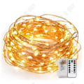 Miniatyrbilde 2 av 5: TD® batteridrevne Fairy Lights med fjernkontroll - 10M 100 Micro LED - Varmhvite - Vanntett IP 65 - Dekorativ girlander til jul,