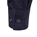 Miniatyrbilde 7 av 7: 2023 Ny høst militær stil 100 % bomull fickskjorte for menn Ensfarget Smal Casual Herreskjorter Langærmet DarkGrey S