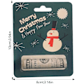 Miniatyrbillede 4 af 8: Sjov Julepengeholder Ornament, Træpengeholder til Træpynt, Sæt C C