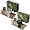 Miniatyrbillede 6 af 6: 7 stk/sæt matcha-sæt, matcha piskesæt inkluderer matchingskål, bambuspiskeholder, matchasjal, teske, skeholder og tekøkkenrulle, japansk tesæt sort Svart